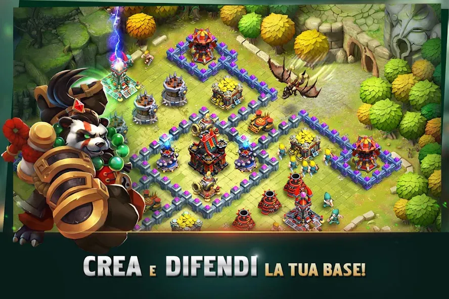 Взломанная Clash of Lords 2: Italiano (Клэш оф Лордс 2)  [МОД Menu] — полная версия apk на Андроид screen 1