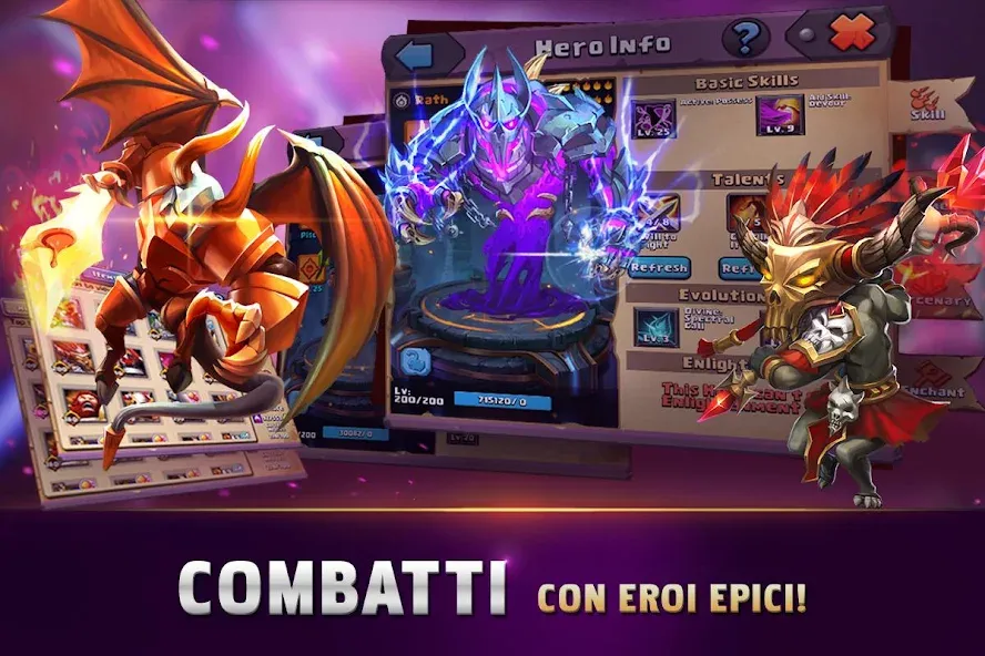 Взломанная Clash of Lords 2: Italiano (Клэш оф Лордс 2)  [МОД Menu] — полная версия apk на Андроид screen 2