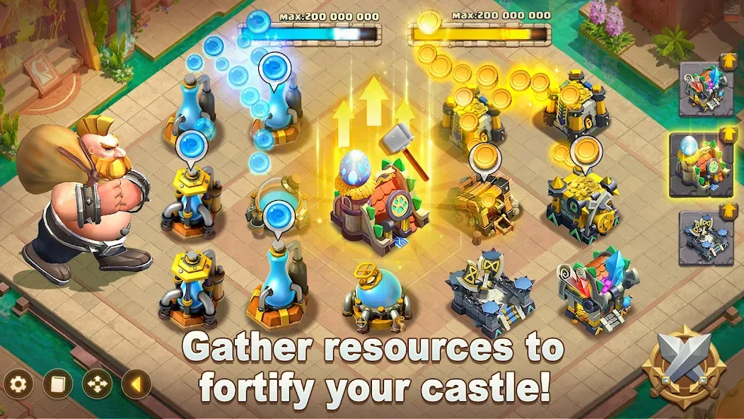 Взломанная Castle Clash: World Ruler (Кастл Клаш)  [МОД Unlocked] — полная версия apk на Андроид screen 4