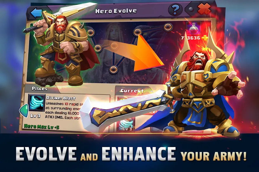 Взломанная Clash of Lords: Guild Castle (Клэш оф Лордс)  [МОД Unlocked] — стабильная версия apk на Андроид screen 2