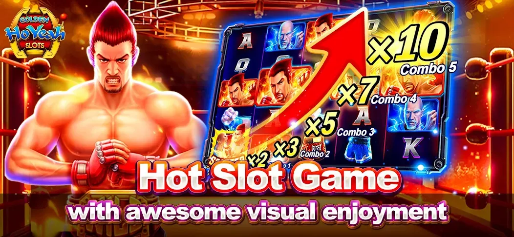 Взломанная Golden HoYeah- Casino Slots (Голден ХоЯй)  [МОД Mega Pack] — полная версия apk на Андроид screen 3