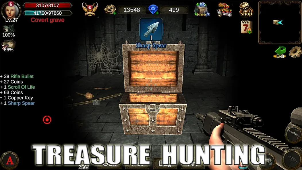 Скачать взломанную Dungeon Shooter : Dark Temple (Данжен Шутер)  [МОД Menu] — полная версия apk на Андроид screen 4