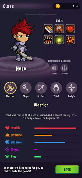 Взломанная The Walking Hero — Idle RPG (Зе Волкинг Хиро)  [МОД Много монет] — последняя версия apk на Андроид screen 2