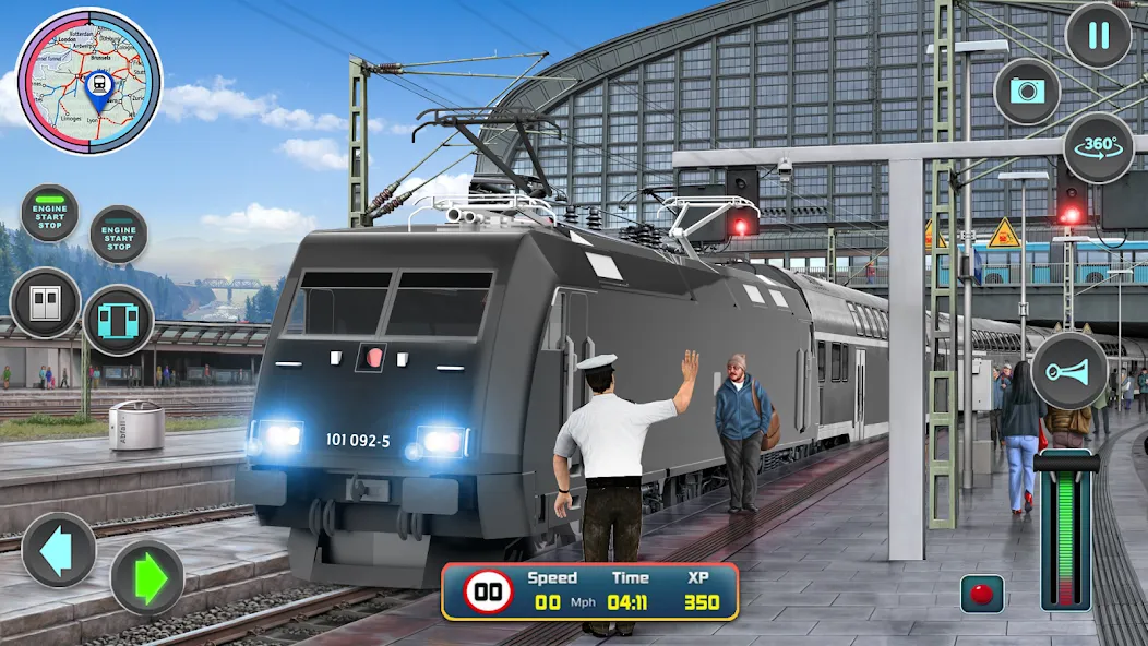 Взлом City Train Driver- Train Games  [МОД Все открыто] — стабильная версия apk на Андроид screen 1