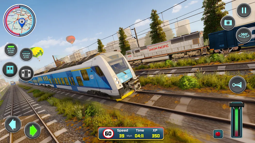 Взлом City Train Driver- Train Games  [МОД Все открыто] — стабильная версия apk на Андроид screen 3