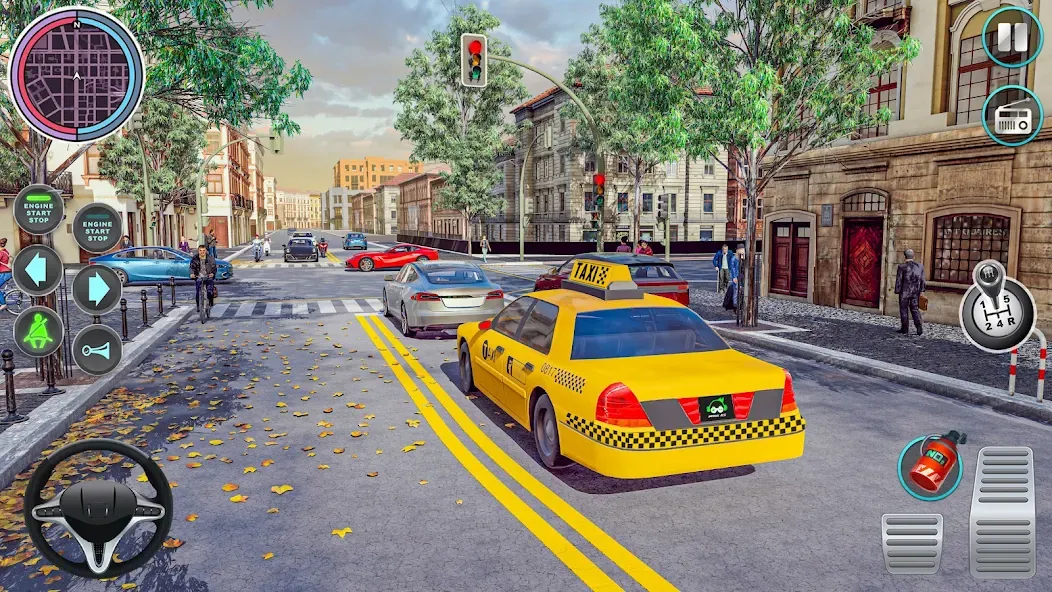 Скачать взлом City Taxi Driving: Taxi Games  [МОД Меню] — полная версия apk на Андроид screen 5