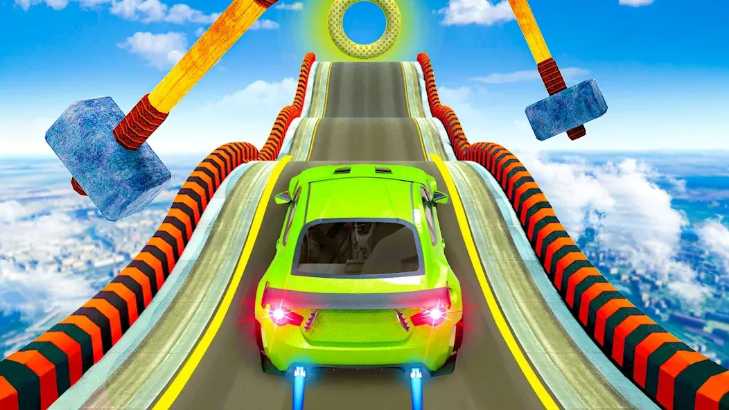 Скачать взлом Mega Ramp Car Stunts Race Game  [МОД Mega Pack] — последняя версия apk на Андроид screen 5