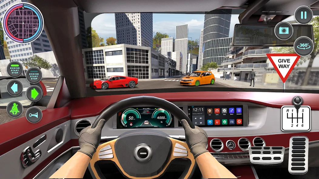 Скачать взлом Modern Car Driving School Game  [МОД Menu] — стабильная версия apk на Андроид screen 2