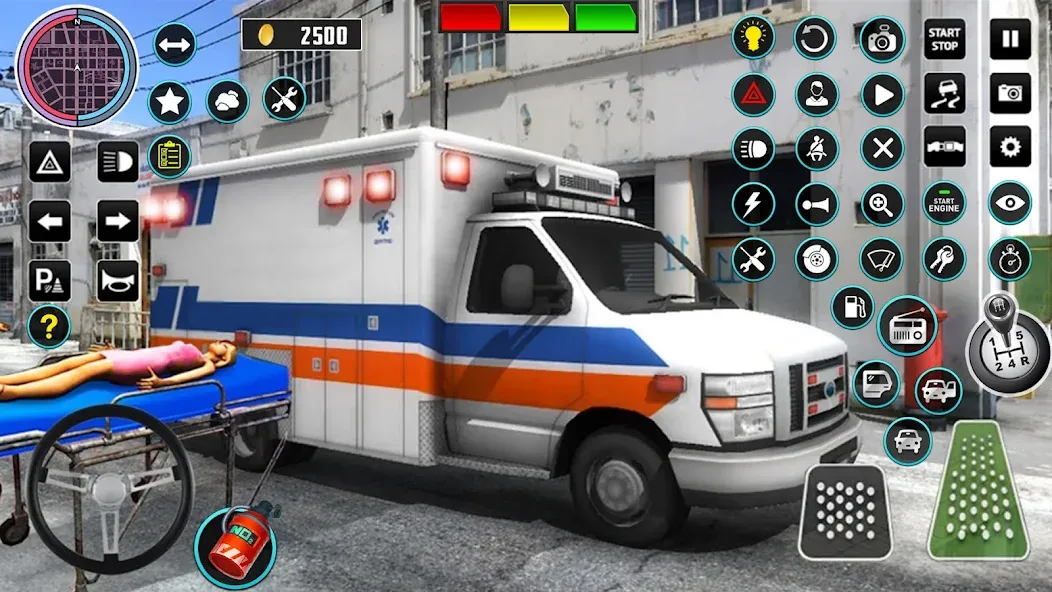 Скачать взломанную Heli Ambulance Simulator Game  [МОД Бесконечные монеты] — полная версия apk на Андроид screen 3