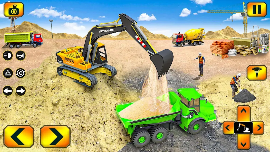 Скачать взломанную Sand Excavator Simulator Games  [МОД Меню] — стабильная версия apk на Андроид screen 2