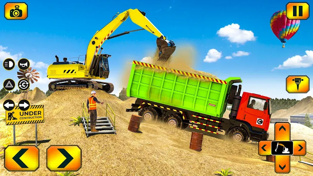 Скачать взломанную Sand Excavator Simulator Games  [МОД Меню] — стабильная версия apk на Андроид screen 5