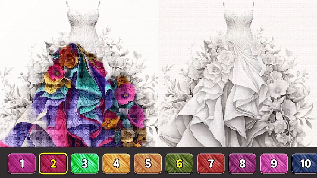 Взломанная Cross Stitch: Color by Number  [МОД Unlocked] — последняя версия apk на Андроид screen 2