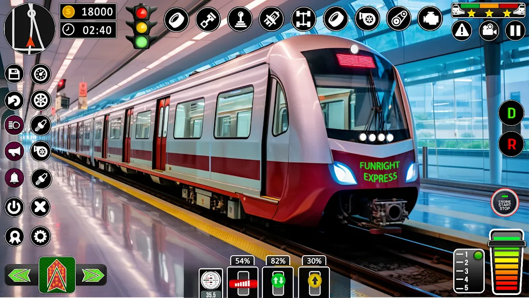 Скачать взломанную City Train Games Driver Sim 3D  [МОД Unlocked] — полная версия apk на Андроид screen 1