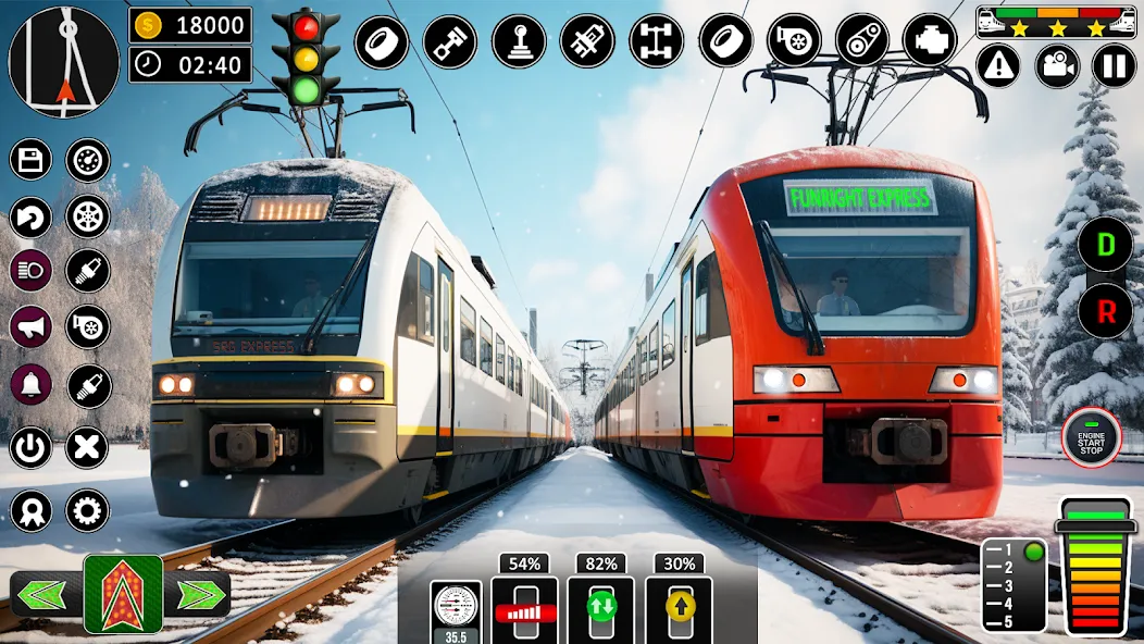 Скачать взломанную City Train Games Driver Sim 3D  [МОД Unlocked] — полная версия apk на Андроид screen 2