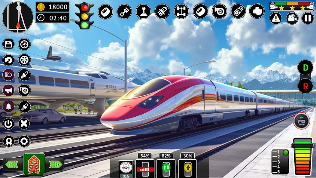 Скачать взломанную City Train Games Driver Sim 3D  [МОД Unlocked] — полная версия apk на Андроид screen 4