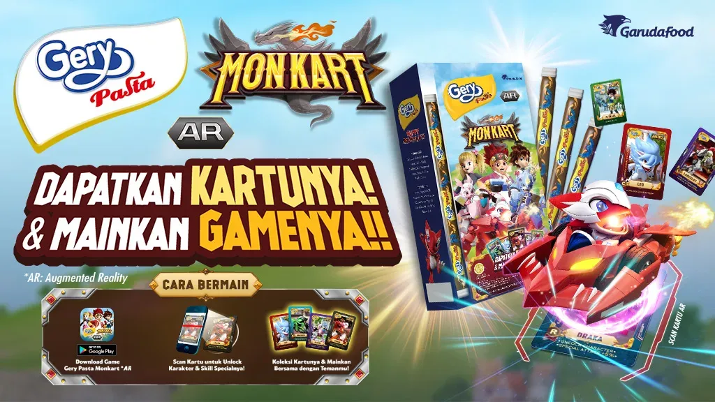 Взломанная Gery Pasta Monkart AR (Джери Паста Монкарт АР)  [МОД Mega Pack] — последняя версия apk на Андроид screen 1