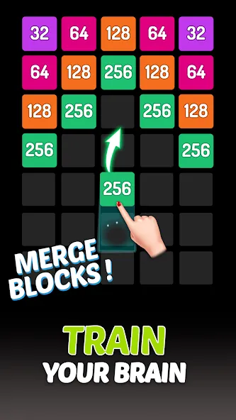 Взломанная X2 Blocks — 2048 Number Game (Блоки)  [МОД Много денег] — стабильная версия apk на Андроид screen 2