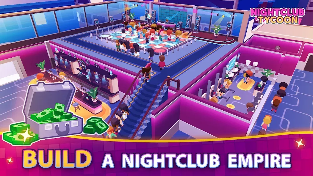 Скачать взломанную Nightclub Tycoon: Idle Empire  [МОД Бесконечные деньги] — стабильная версия apk на Андроид screen 1