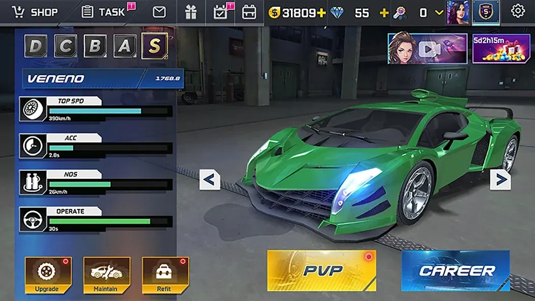 Скачать взлом Street Racing HD (Стрит Рейсинг ХД)  [МОД Все открыто] — стабильная версия apk на Андроид screen 2