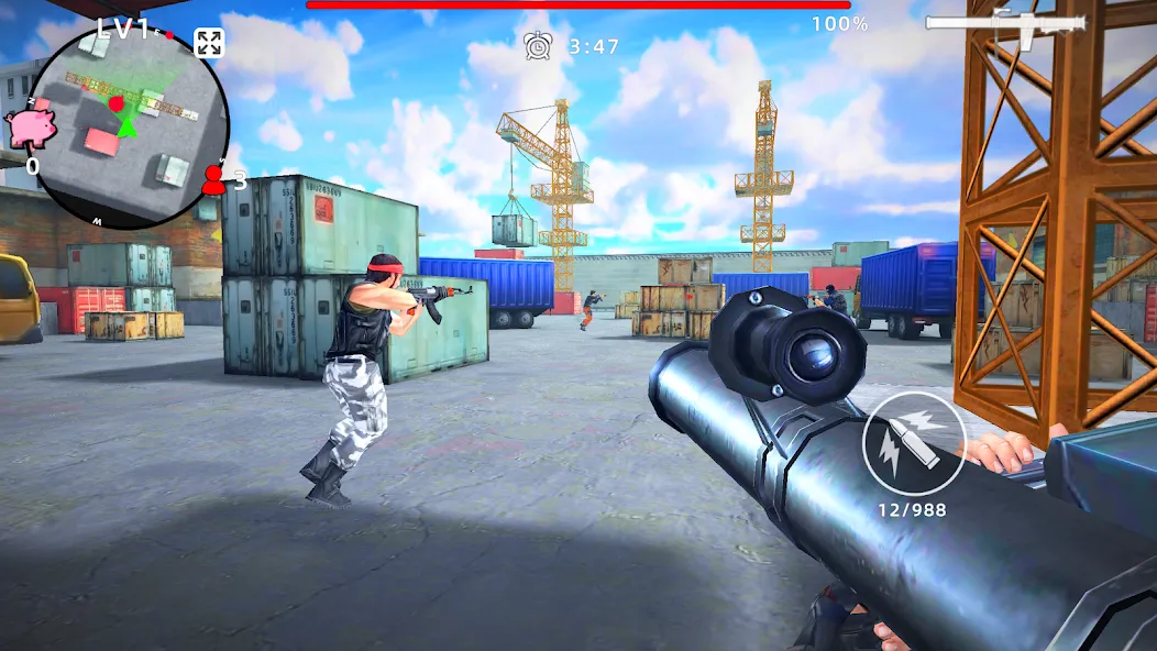 Взлом Gun Strike: FPS Shooter Game (Каунтер Атак)  [МОД Unlocked] — полная версия apk на Андроид screen 5