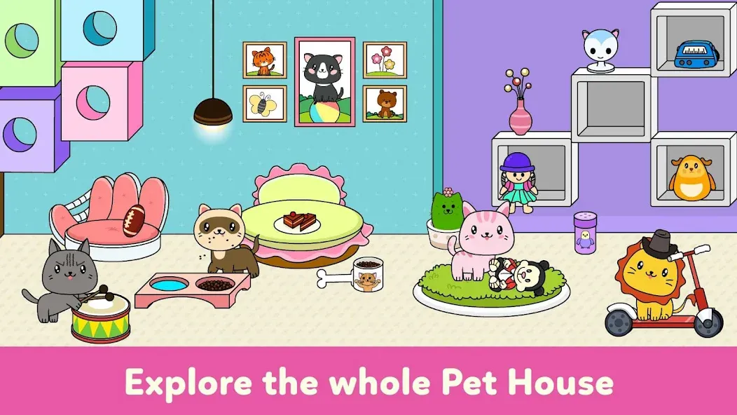 Взломанная Tizi Town — My Pet Daycare  [МОД Бесконечные деньги] — стабильная версия apk на Андроид screen 2