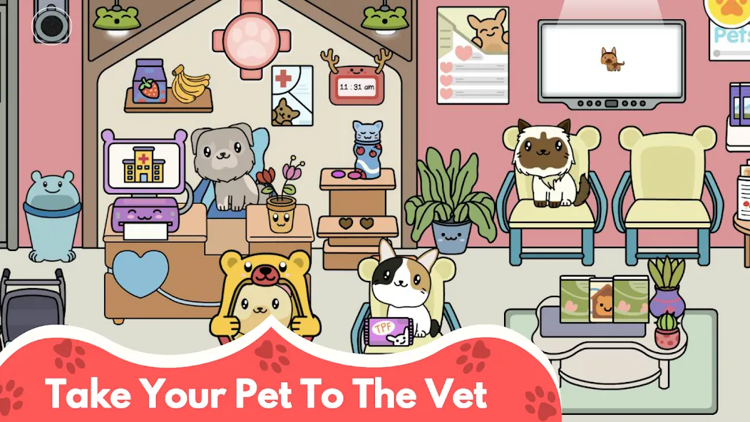 Скачать взломанную My Cat Town — Cute Kitty Games  [МОД Бесконечные деньги] — полная версия apk на Андроид screen 5