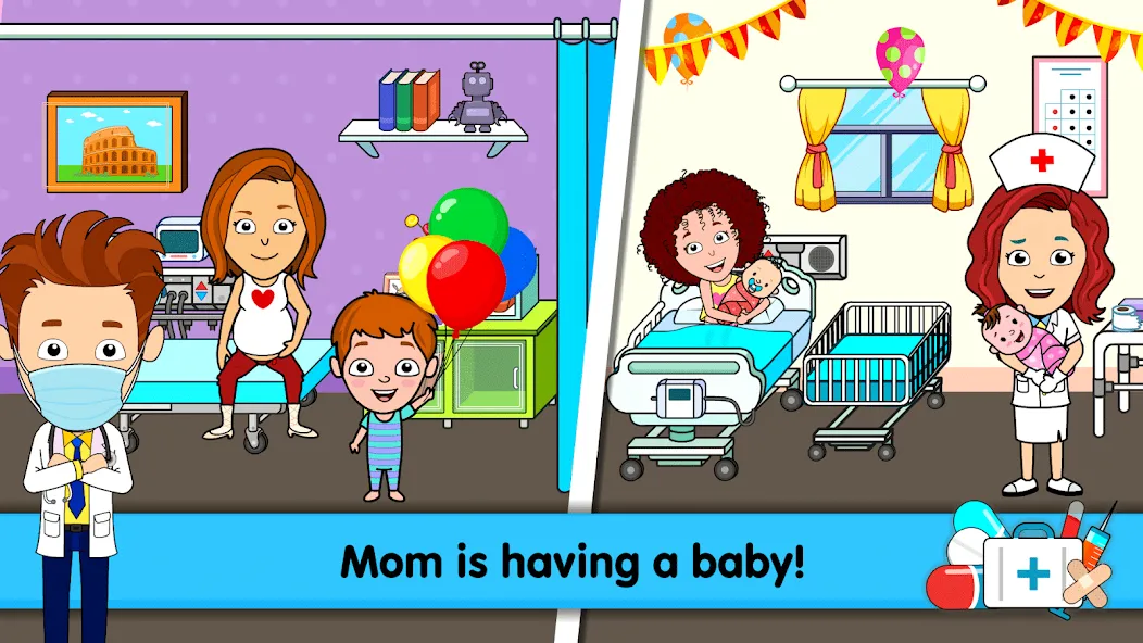 Скачать взломанную My Hospital Town Doctor Games  [МОД Unlocked] — последняя версия apk на Андроид screen 2