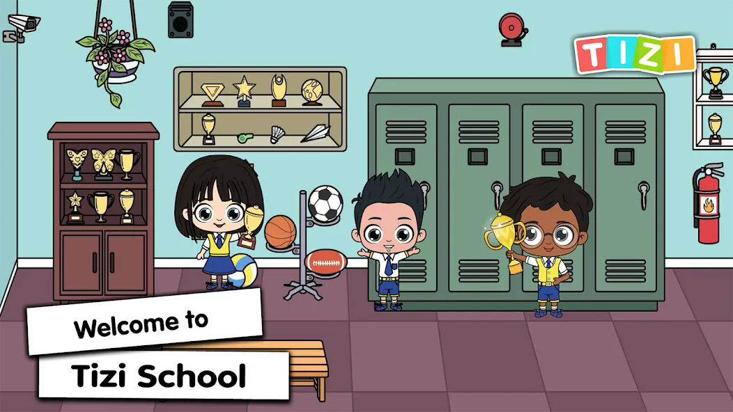 Взломанная Tizi Town — My School Games  [МОД Unlocked] — последняя версия apk на Андроид screen 1