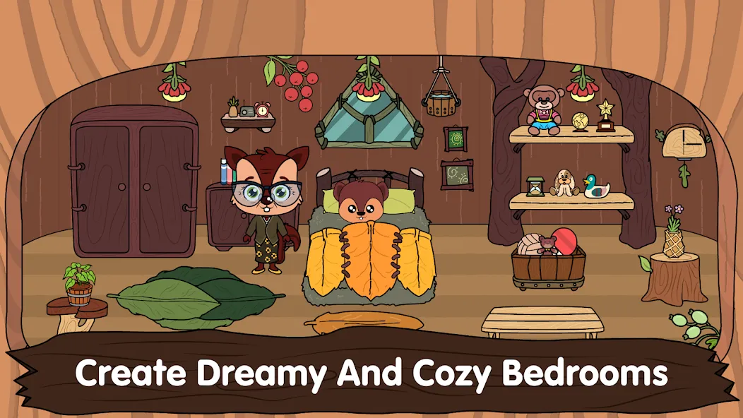 Взломанная Animal Town — My Squirrel Home  [МОД Unlocked] — полная версия apk на Андроид screen 2