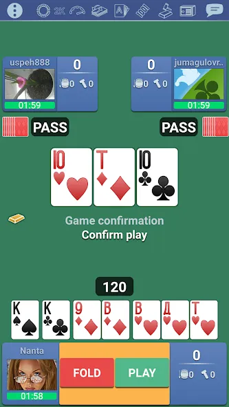 Взлом Thousand 1000 Online card game  [МОД Бесконечные деньги] — последняя версия apk на Андроид screen 1