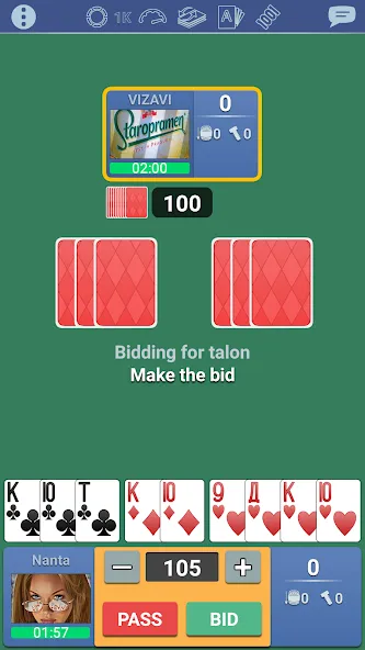 Взлом Thousand 1000 Online card game  [МОД Бесконечные деньги] — последняя версия apk на Андроид screen 3