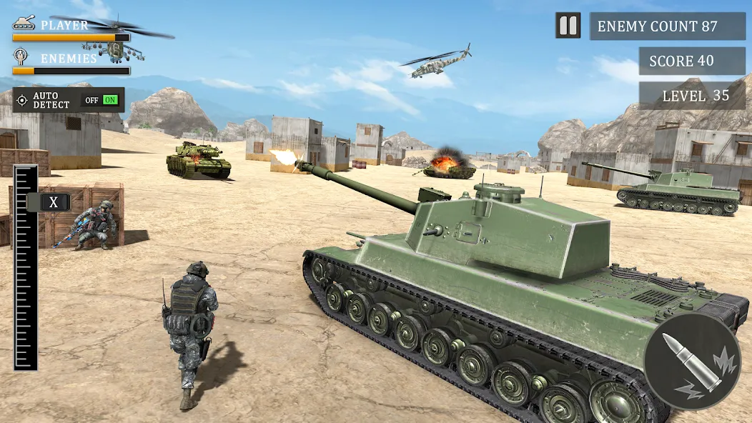 Взломанная Tank Fury: Battle of Steels  [МОД Много монет] — стабильная версия apk на Андроид screen 5