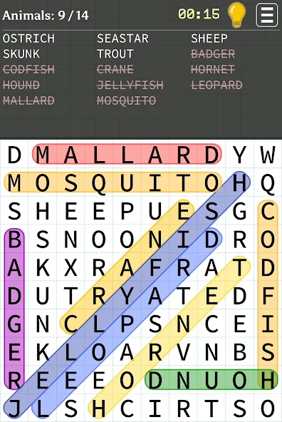 Взломанная Word Search (Уорд Срч)  [МОД Unlimited Money] — последняя версия apk на Андроид screen 1