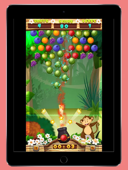 Скачать взлом Fruits Shooter Pop (Фрутс Шутер Поп)  [МОД Unlimited Money] — последняя версия apk на Андроид screen 4