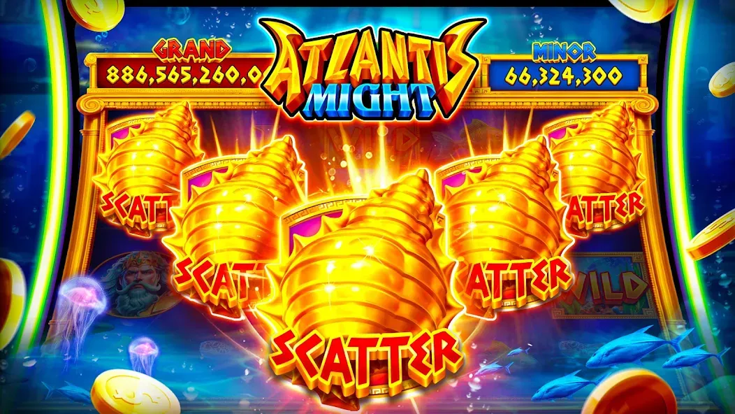 Скачать взлом Jackpot Master™ Slots — Casino (Джекпот Мастер Слоты)  [МОД Бесконечные монеты] — последняя версия apk на Андроид screen 3