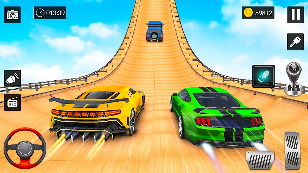 Скачать взломанную Ramp Car Stunt Racing Game (Крейзи Кар Стантс)  [МОД Меню] — стабильная версия apk на Андроид screen 2