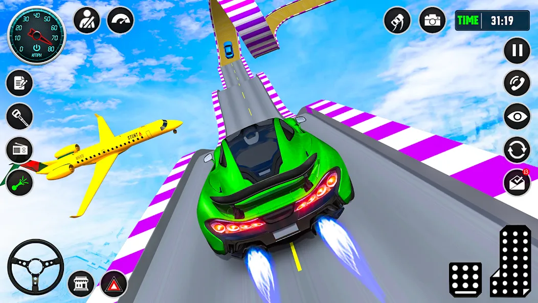 Скачать взломанную Ramp Car Stunt Racing Game (Крейзи Кар Стантс)  [МОД Меню] — стабильная версия apk на Андроид screen 3