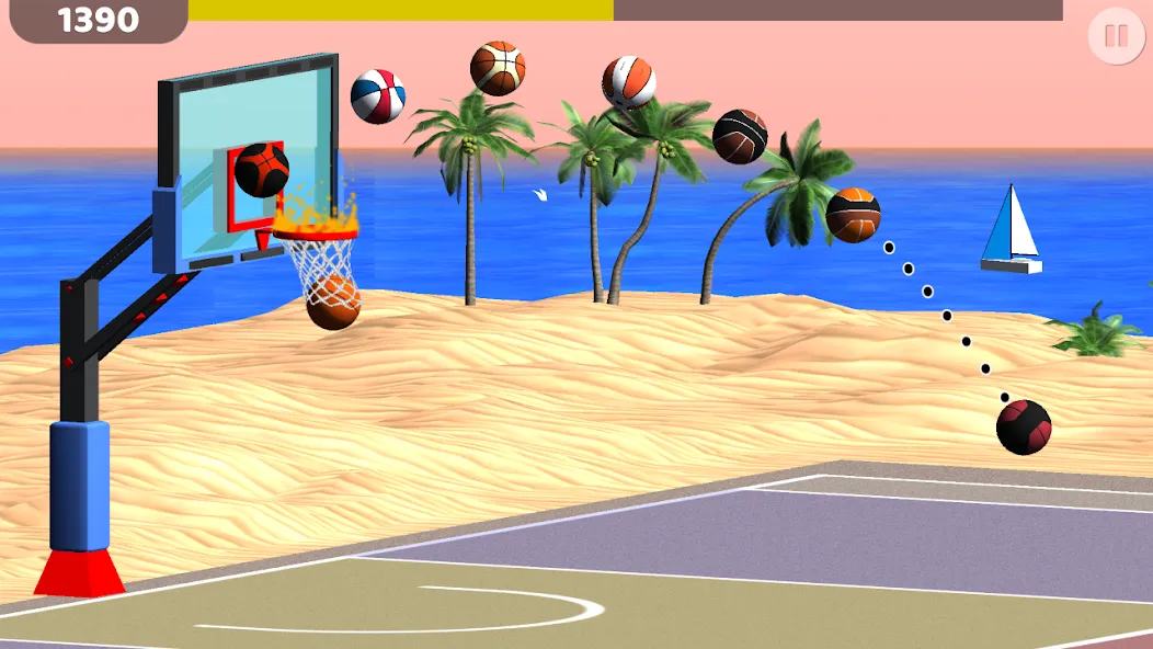 Взломанная Basketball: Shooting Hoops  [МОД Много монет] — полная версия apk на Андроид screen 2