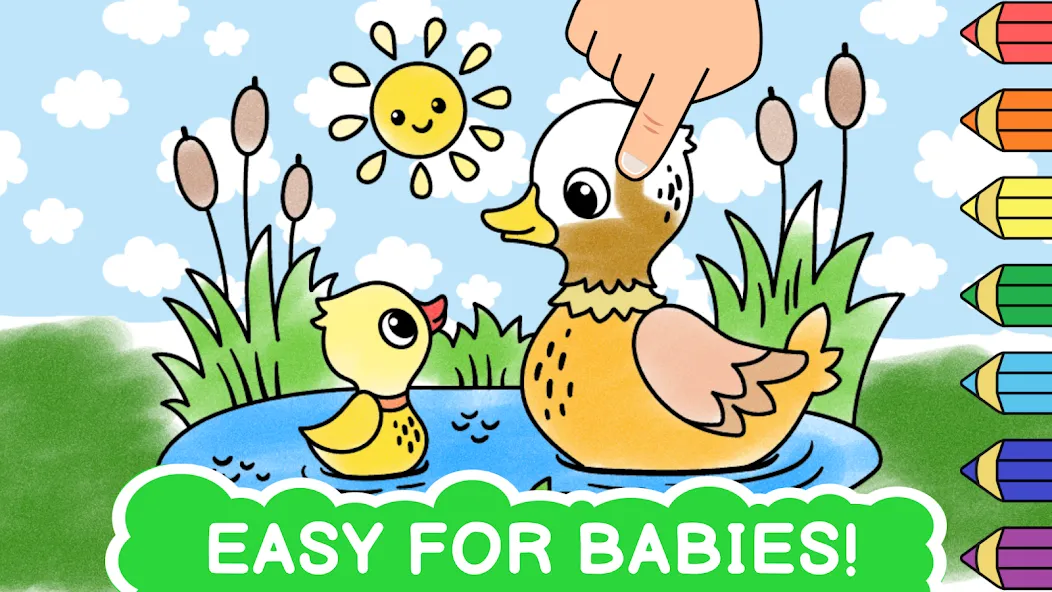 Взлом Easy coloring book for kids  [МОД Бесконечные монеты] — полная версия apk на Андроид screen 1