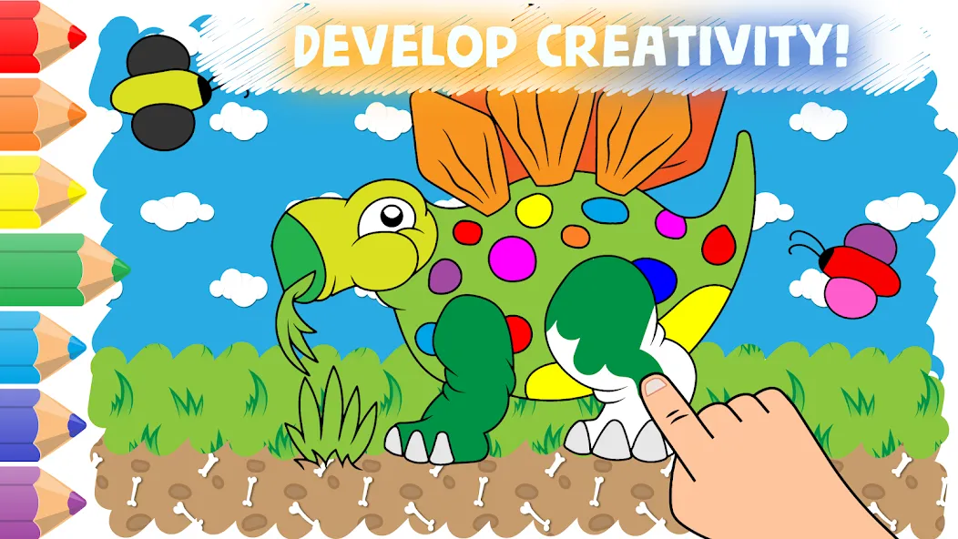 Скачать взломанную Easy coloring pages for kids  [МОД Бесконечные деньги] — полная версия apk на Андроид screen 1