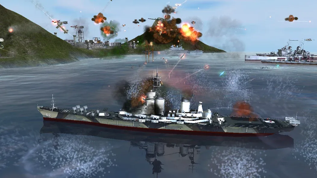 Скачать взлом WARSHIP BATTLE:3D World War II  [МОД Много денег] — полная версия apk на Андроид screen 3