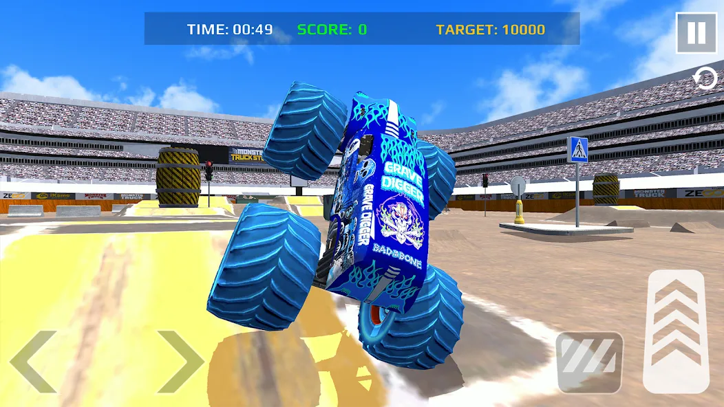 Скачать взлом Car Games: Monster Truck Stunt (Монстртрак стант)  [МОД Mega Pack] — полная версия apk на Андроид screen 3