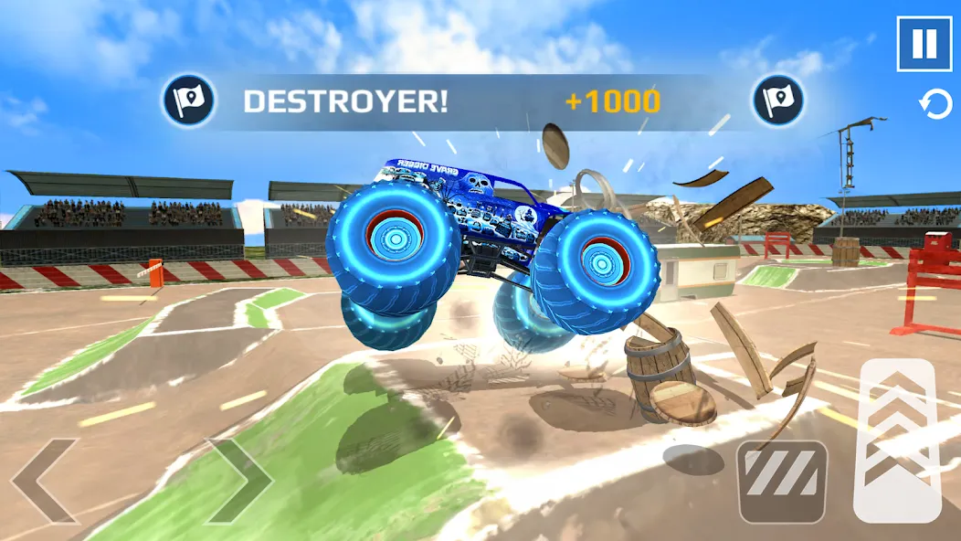 Скачать взлом Car Games: Monster Truck Stunt (Монстртрак стант)  [МОД Mega Pack] — полная версия apk на Андроид screen 4