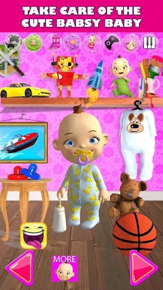 Взлом Talking Babsy Baby  [МОД Unlocked] — стабильная версия apk на Андроид screen 1