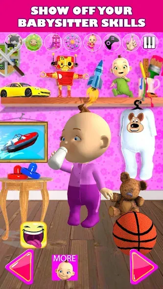 Взлом Talking Babsy Baby  [МОД Unlocked] — стабильная версия apk на Андроид screen 4