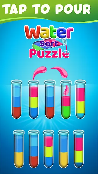 Взлом Water Sort Color Sorting games (Вотер Сорт Колор Сортинг гейм)  [МОД Много денег] — полная версия apk на Андроид screen 5