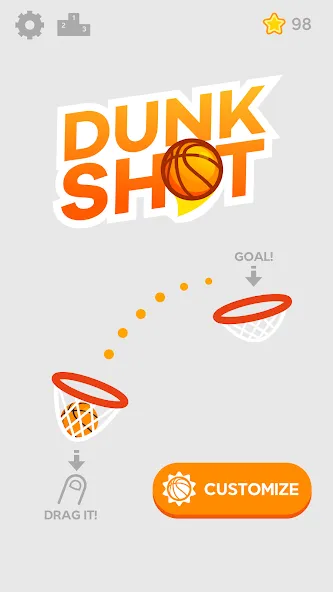 Взломанная Dunk Shot (Данк Шот)  [МОД Unlocked] — стабильная версия apk на Андроид screen 1