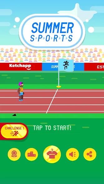 Скачать взломанную Ketchapp Summer Sports (Кетчапп Летний Спорт)  [МОД Много денег] — последняя версия apk на Андроид screen 5