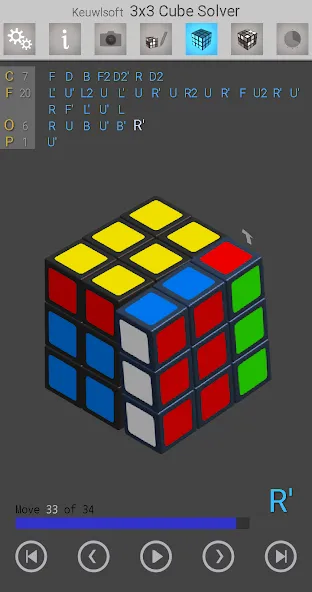 Скачать взлом 3×3 Cube Solver (х3 кубик решатель)  [МОД Menu] — полная версия apk на Андроид screen 1