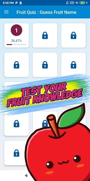 Взлом Guess the fruit name game  [МОД Mega Pack] — стабильная версия apk на Андроид screen 2